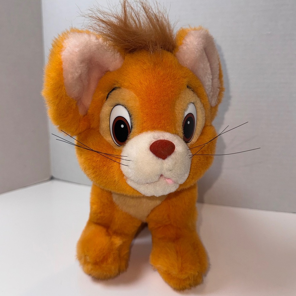 Disney Oliver & Company Plush Unisex Small Orange Vintage 1988 Sears TCA Group